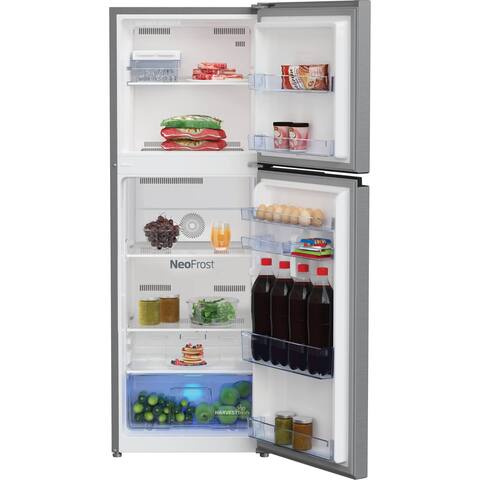 Beko Refrigerator 250Ltr Gross 155x54 Cm Harvest Fresh Neo Frost Dual Cooling ProSmart Inverter Compressor Brushed Silver RDNT300XS