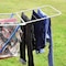 Generic Laundry Metallic Cloth Dryer Winged Clothes Airer Laundry Clothing Dryer Rack Folding Washing Line Indoor(180x55x105)