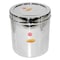 Raj Stainless Steel Round Storage Container Silver 2L