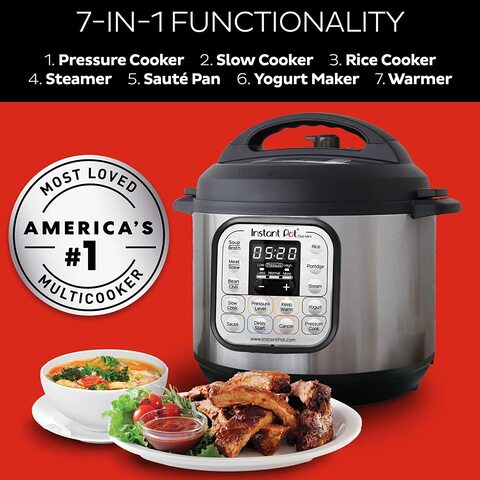 Instant Pot 8 qt. Stainless Steel Duo Electric Pressure Cooker 113