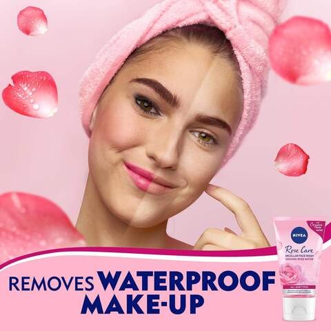 NIVEA Face Wash Micellar  Rose Care with Organic Rose  All Skin Types  150ml