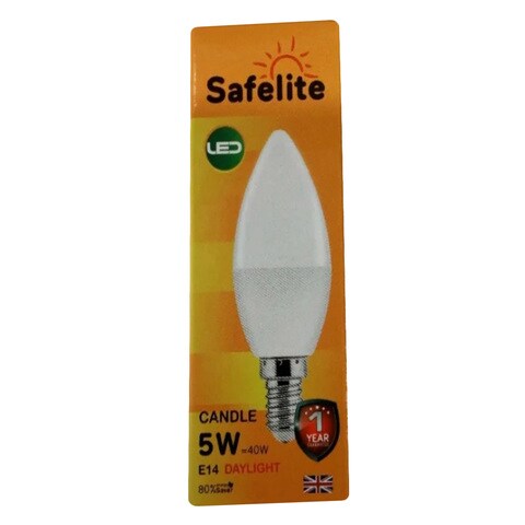 Safelite E14 LED Candle Lamp 5W 1 Piece