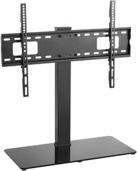 Skilltech Table Top LCD/LED TV Stand with 8.0mm/0.31in Thickness Tampered Glass Fit for 37~70in with Holding Weight Capacity 40KG (88lbs)