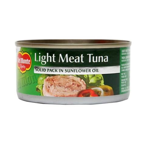 Del Monte Light Skip Jack Meat Tuna In Sunflower Oil185g