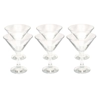 Lihan Plain Design Wine Glass, Transparent, - Set Of 6 Pcs(150ML)