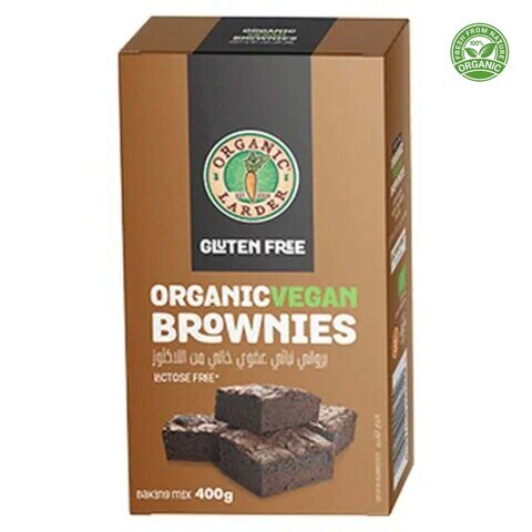 Organic Larder Gluten Free Organic Vegan Brownies 400g