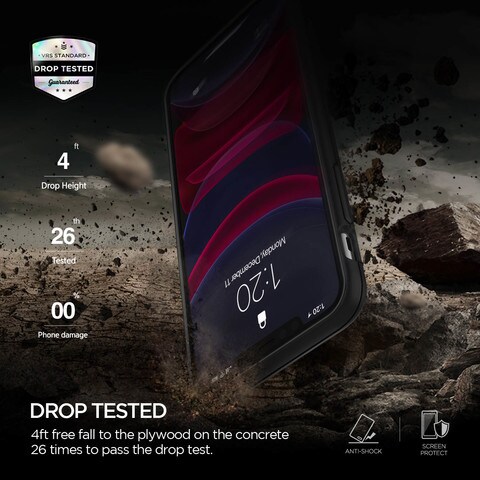 VRS Design iPhone 11 Damda High Pro Shield cover/case - Matt Black