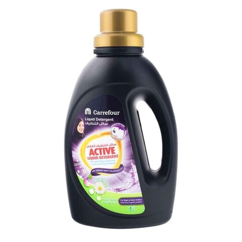 Buy Carrefour liquid detergent with softener agent top  front load french spring 1 L in Saudi Arabia