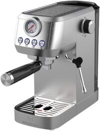 Mebashi Espresso Coffee Maker, 1.3L Capacity/20 Bar Pressure, Stainless Steal, Suitable For Office &amp; Home