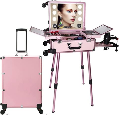 Large vanity case online on wheels