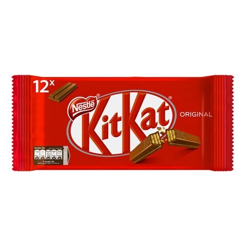 Nestle KitKat 2 Finger Milk Chocolate Wafer Bar 17.7g Pack of 12