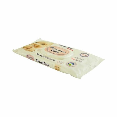 Carrefour Baby Sensitive Wipe White 24 count