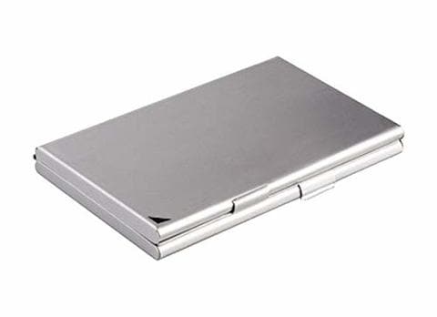 Buy Generic Durable Business Card Case Duo Metallic Silver Online Shop Stationery School Supplies On Carrefour Uae