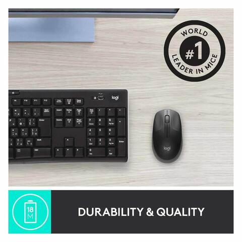 Logitech M190 Curve Design Wireless Mouse Grey
