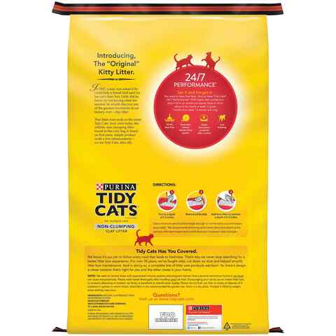 Purina Tidy Cats Non Clumping Clay Litter Brown 9.07kg