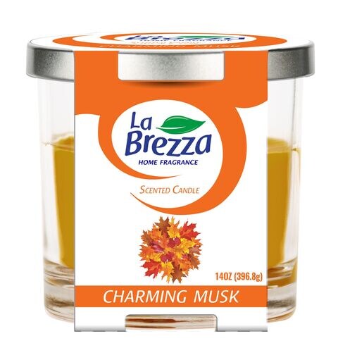 اشتري La Brezza Home Fragrance Scented Candle 14OZ (CHARMING MUSK) في الامارات