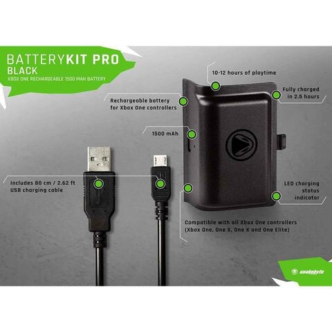Snakebyte Battery Kit For Xbox One Black