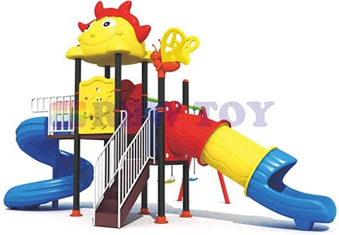 Rainbow Toys - Outdoor Children Playground Set Garden Climbing frame Swing Slide 5.7 * 4.7 * 3.3 Meter RW-12042