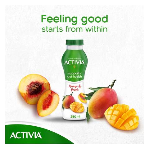 Activia Mango And Peach Yoghurt 280ml