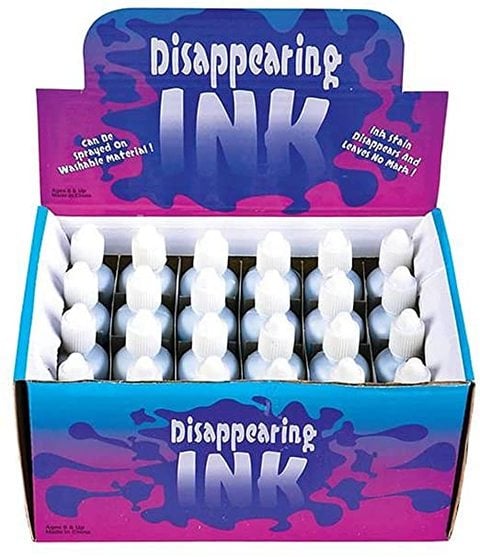 Pack of 24 Bottles of Magic Disappearing Ink
