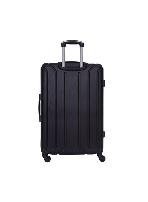 3-Piece Hard Side ABS Luggage Trolley Set 20/24/28 Inch Black