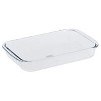 Generic Borosilicate Glass Square Roaster, Casserole Baking Dish, Oven Proof Cooking Safe Bakeware, Royalford, Multicolor