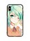 Theodor - Protective Case Cover For Apple iPhone X Girl One Eye Close