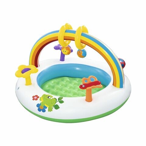 Bestway Rainbow Go And Grow Inflatable Baby Activity Gym BW52239 Multicolour 91x56cm