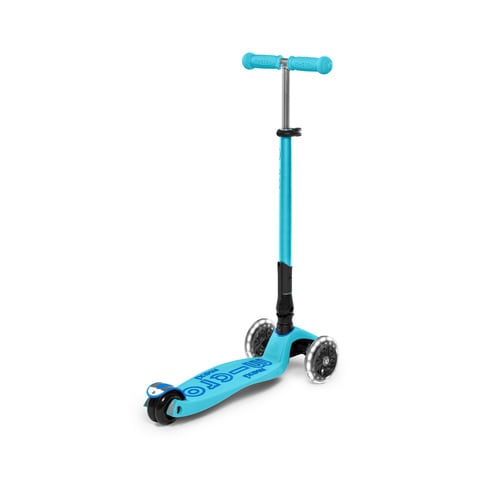 Scooter Maxi Micro Deluxe LED Foldable Light Blue (Plus Extra Supplier&#39;s Delivery Charge Outside Doha)