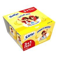 Safio Immunity Booster Banana Flavoured Yoghurt 110g Pack of 4