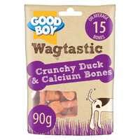 Good Boy Wagtastic Crunchy Duck And Calcium Bones 90g