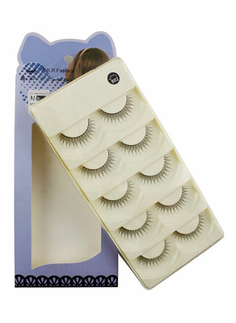 اشتري Generic Long Lasting False Eyelashes - Black في الامارات