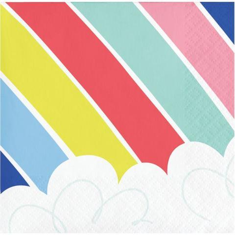 Creative Converting- Over The Rainbow Beverage Napkins 16pcs&lt; &gt;Multicolor&lt; &gt;