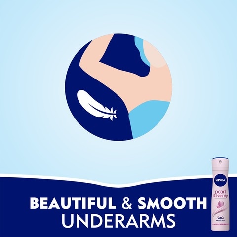 NIVEA Antiperspirant Spray for WoMen  Pearl &amp; Beauty Pearl Extracts 150ml