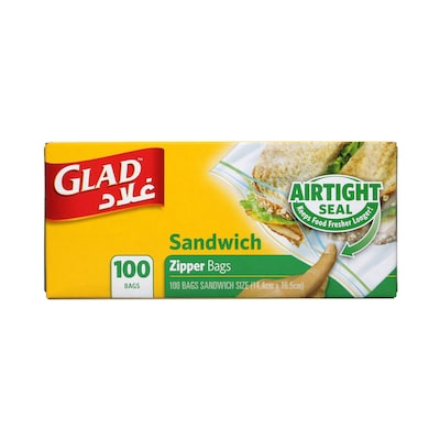 Glad Sandwich Zipper Bags (50 Bags)