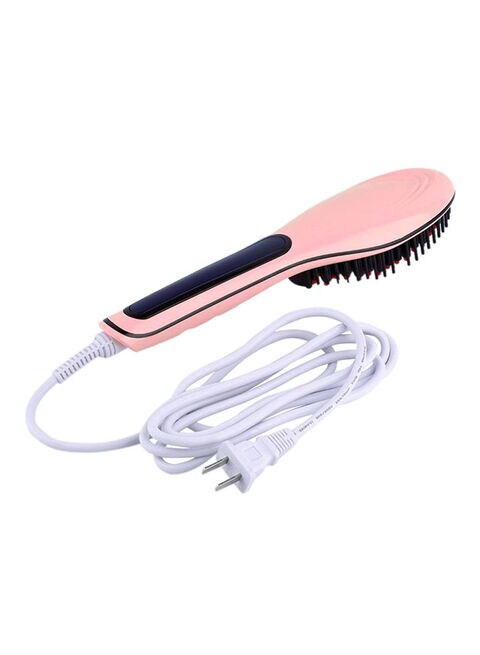 Buy Generic Hot Electric Hair Straightener Brush Pink Online - Shop Beauty  & Personal Care on Carrefour Saudi Arabia