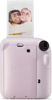 Fujifilm Instax Mini 12 Instant Film Camera, Auto Exposure With Built-In Selfie Lens, Lilac Purple
