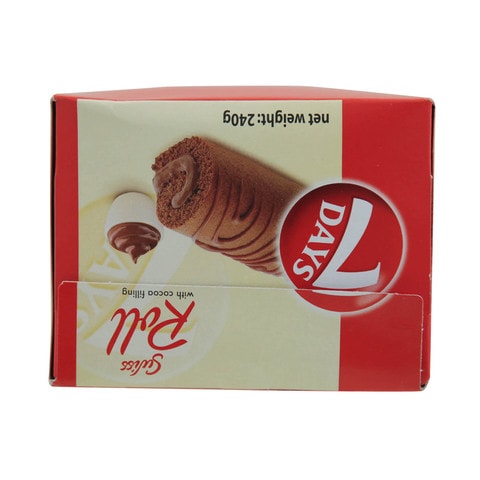 Almarai 7 Days Swiss Roll With Cocoa Filling 20g x Pack of 12