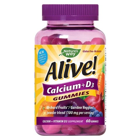 Alive Calcium + D3 Supplement 60 Gummies