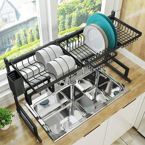 PUSDON Over Sink Dish Drying Rack