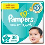 Buy Pampers Baby-Dry Leakage Protection Diapers Size 5 11-16kg Jumbo Pack 38 Count in Kuwait