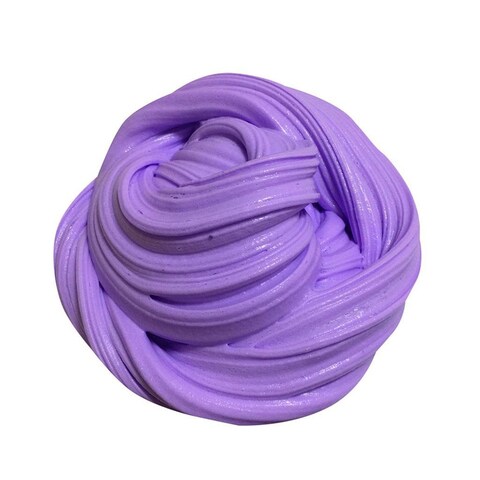 Buy Generic - 120ml DIY Soft Fluffy Floam Slime Scented Stress Relief No Borax Sludge Cotton Mud Release Clay Toy Plasticine For Kids And Adults Purple in UAE