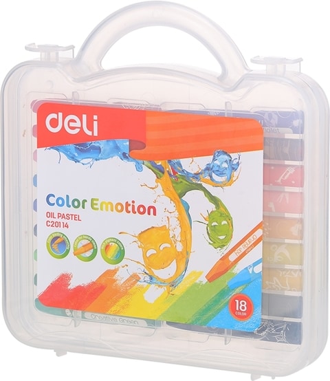 Deli - Oil Pastel 18 Color Set
