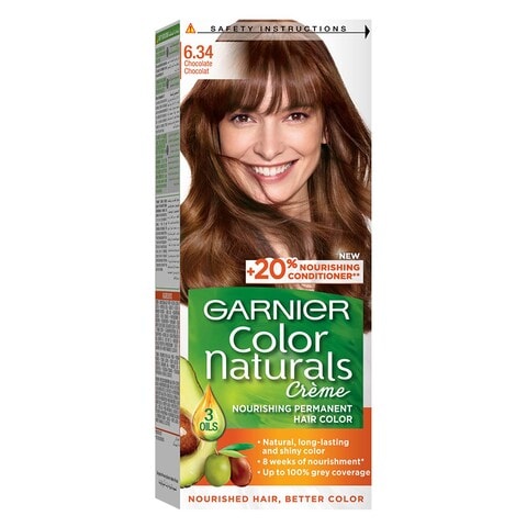 Garnier Colour Naturals Creme Nourishing Permanent Hair Colour 6.34 Chocolate 110ml