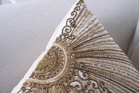 Beaded sales bed pillows