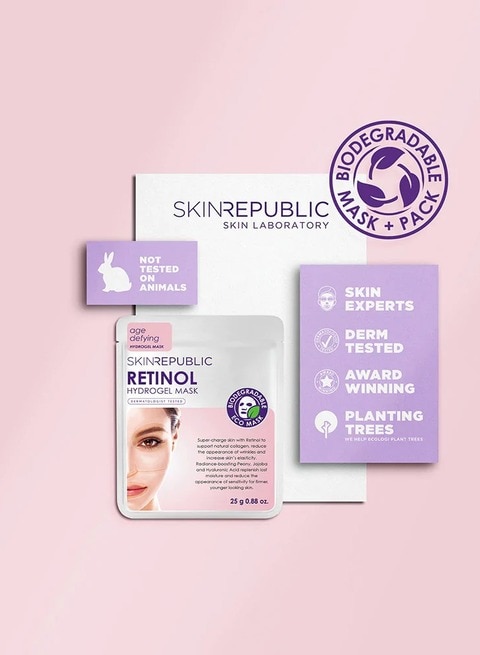 Skin Republic Retinol Hydrogel Face Mask Sheet 25G Pack Of 10