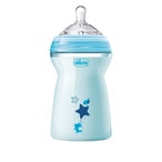 Buy Chicco Natural Feeling Color Feeding Bottle Blue 330ml in Saudi Arabia