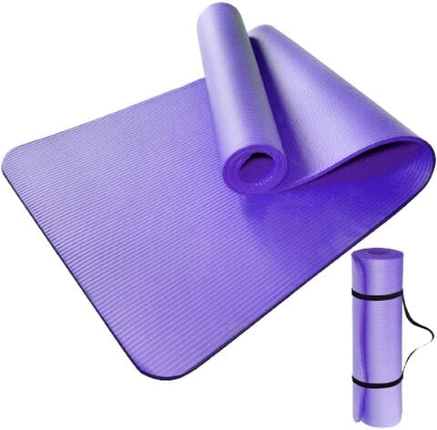 Non-Slip Yoga Mat for Pilates Gym Exercise Easy TO Carry Strap Comfortable USA 