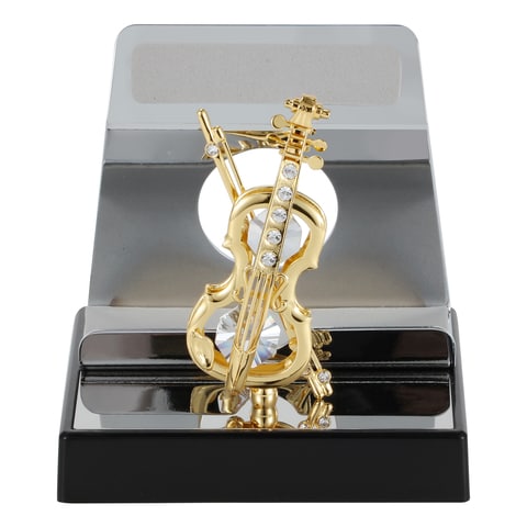 1Trust - Masterpiece in the shape of a mobile phone guitar holder decorated with a golden silver crystal