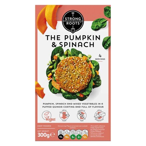 Strong Roots Pumpkin Spinach Burger 300g price in UAE | Carrefour UAE ...